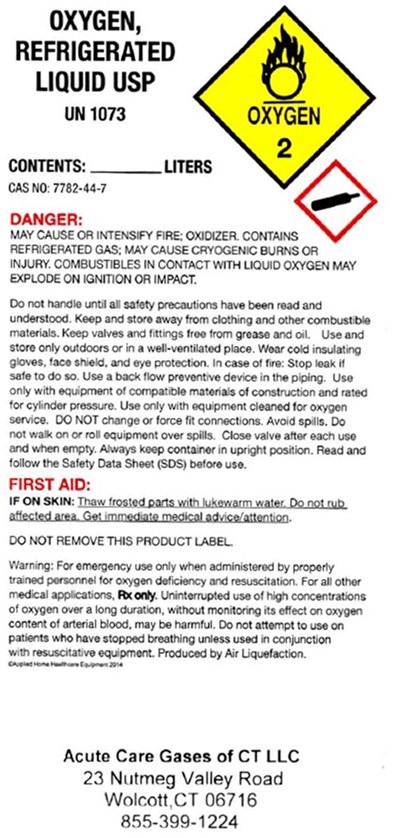 Acute Care Refrigerated Liquid Oxygen (Acute Care Refrigerated Liquid Oxygen)